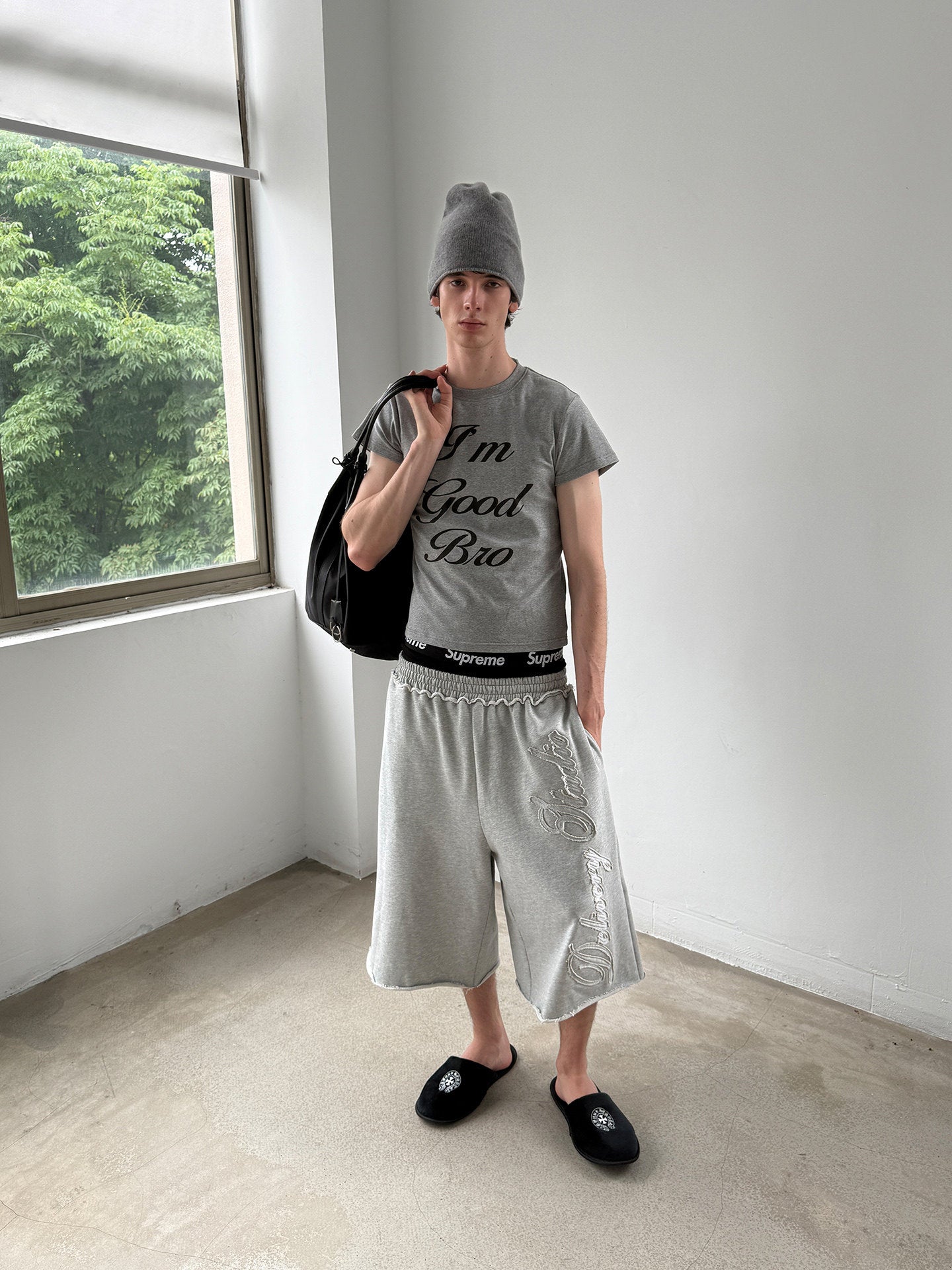 Print Crew Neck tee