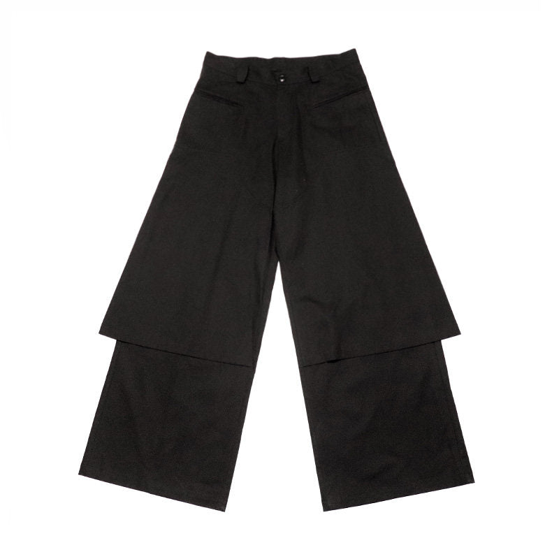 Double-layer cargo trousers