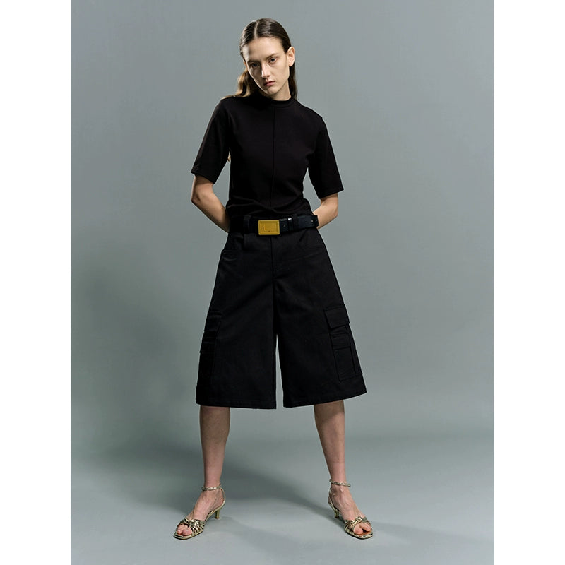 Cargo cropped shorts