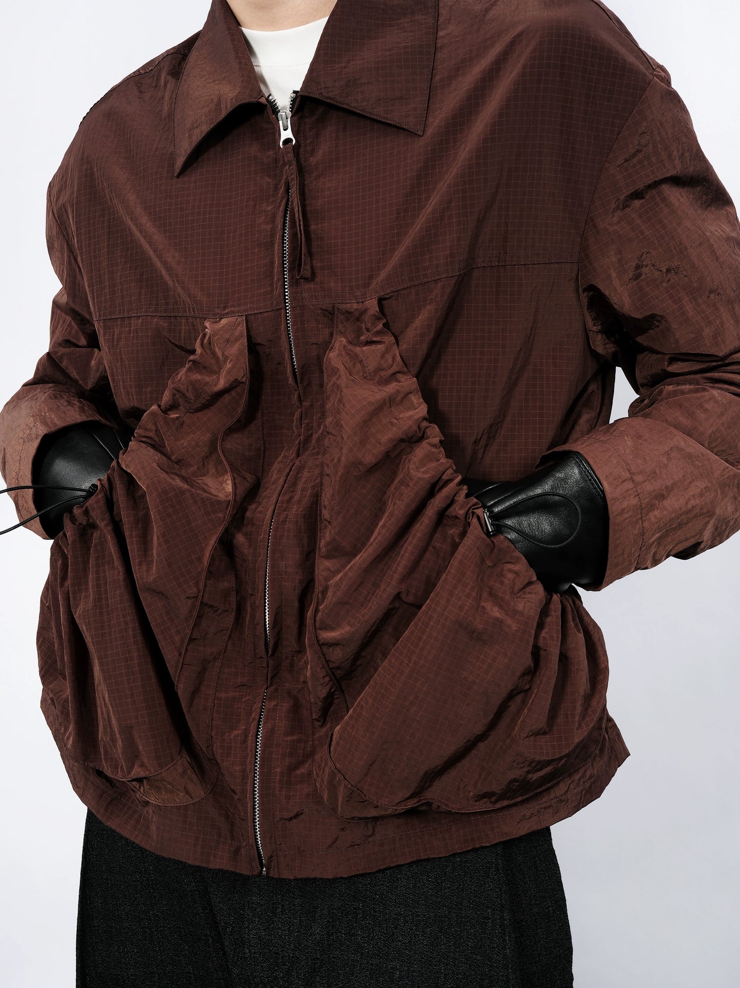Nylon Lapel Jacket
