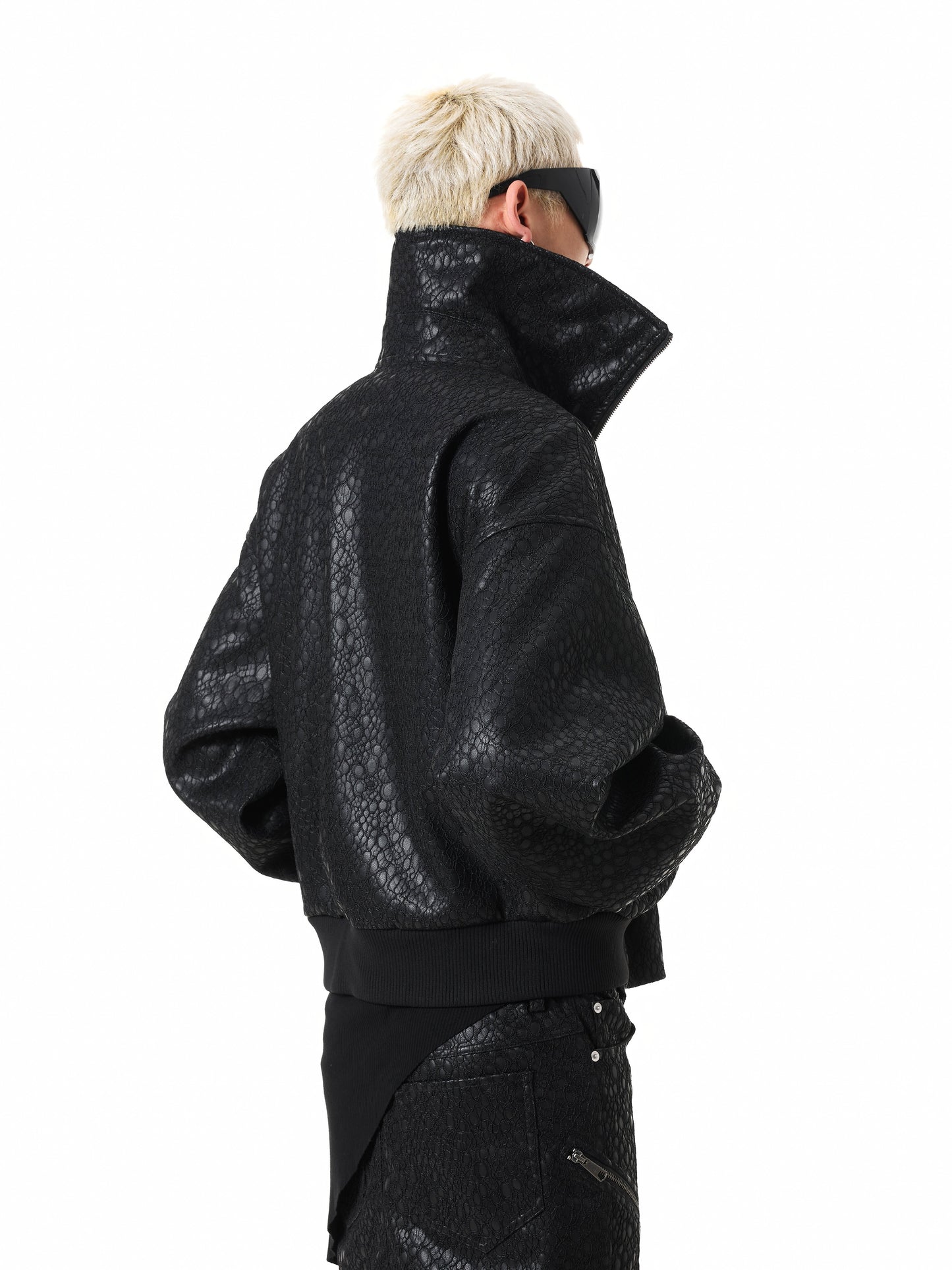 Vampire Stand Collar Lace Zip Jacket