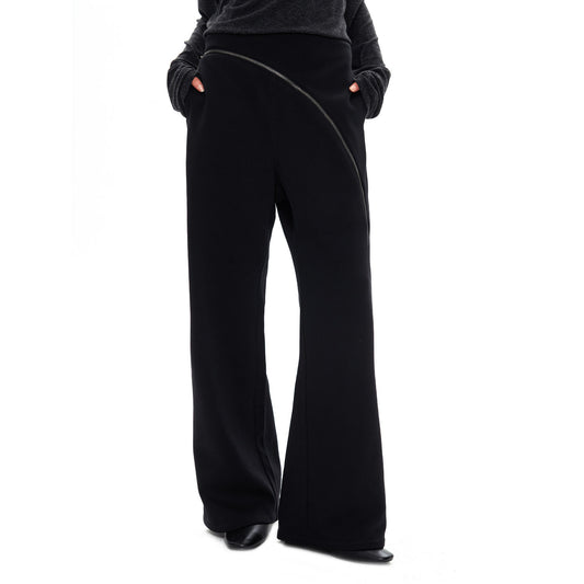Curved Chain Knitted Sweatpants