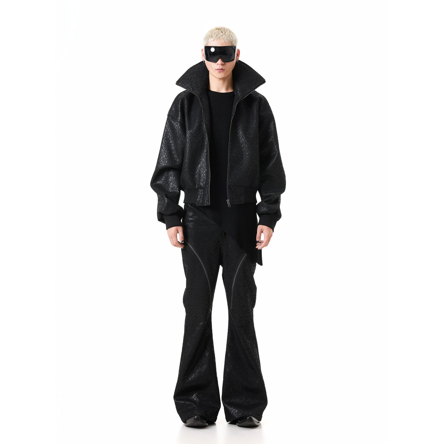 Vampire Stand Collar Lace Zip Jacket
