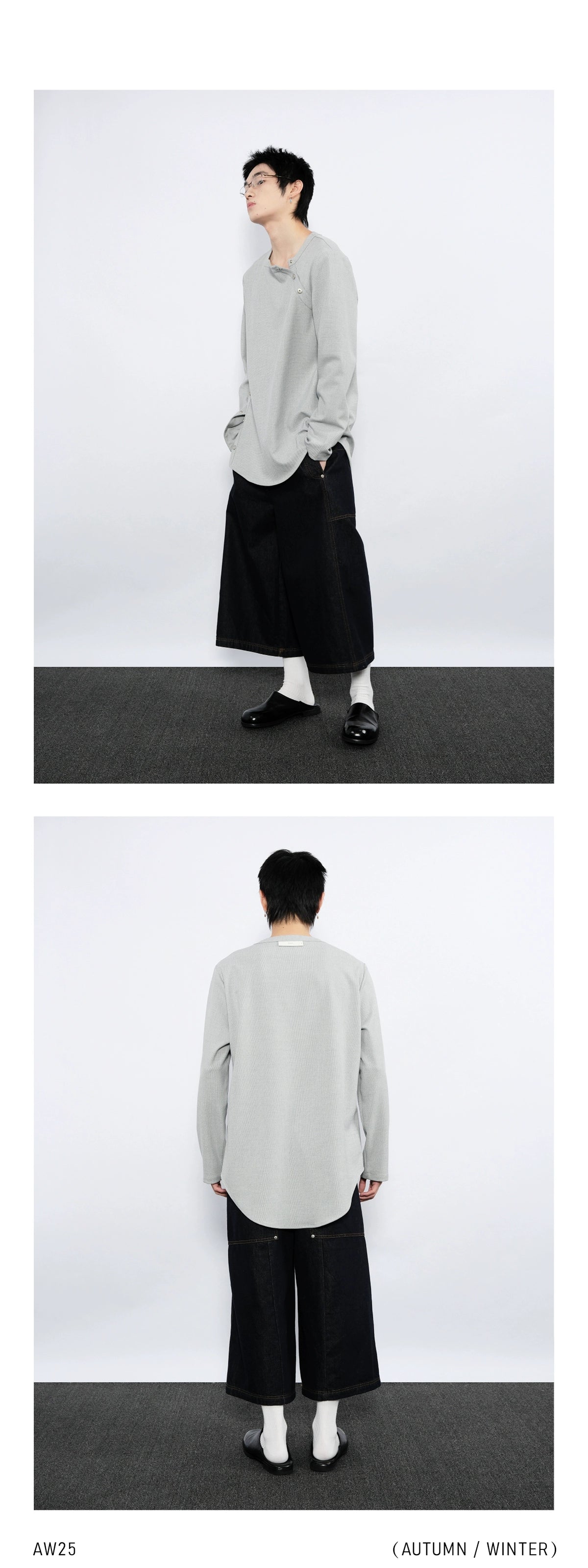 Pullover Diagonal Caftan Shirt