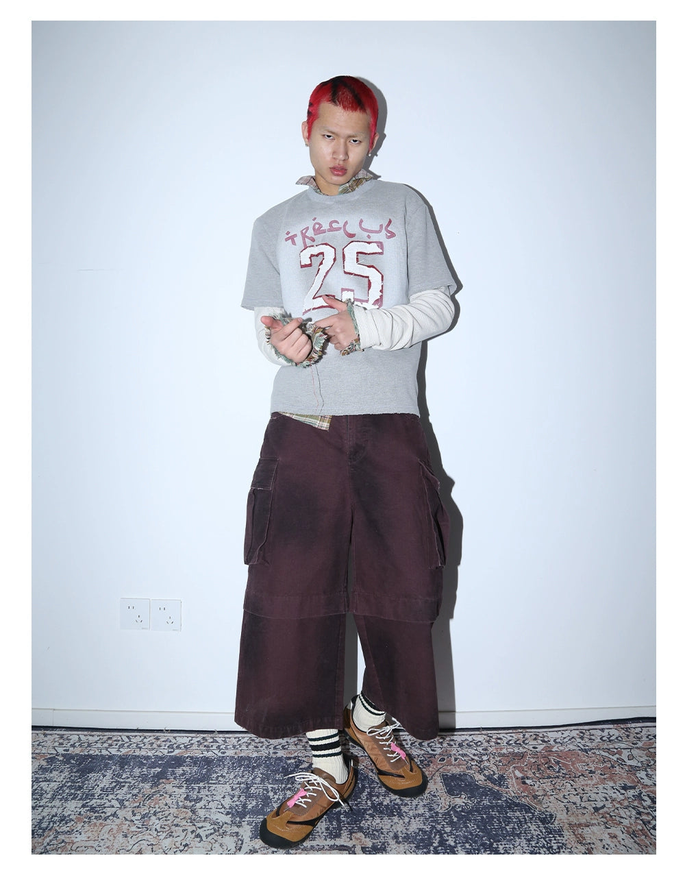 Fake Layered Long Sleeve T-Shirt