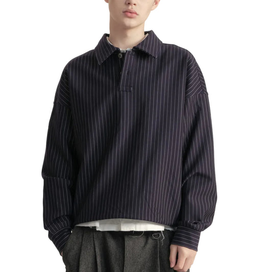 Loose double-layered polo shirt