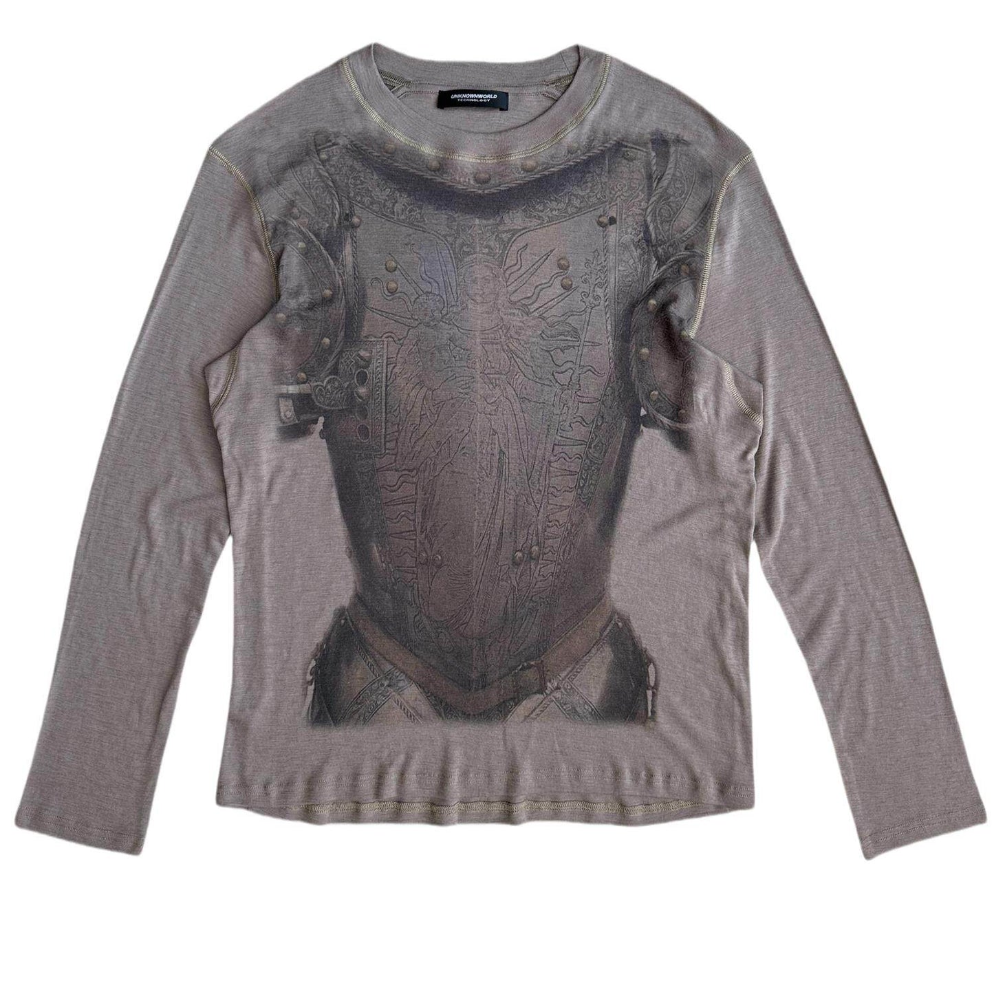 Armor Print Merino Wool Tattoo Long Sleeve T-Shirt