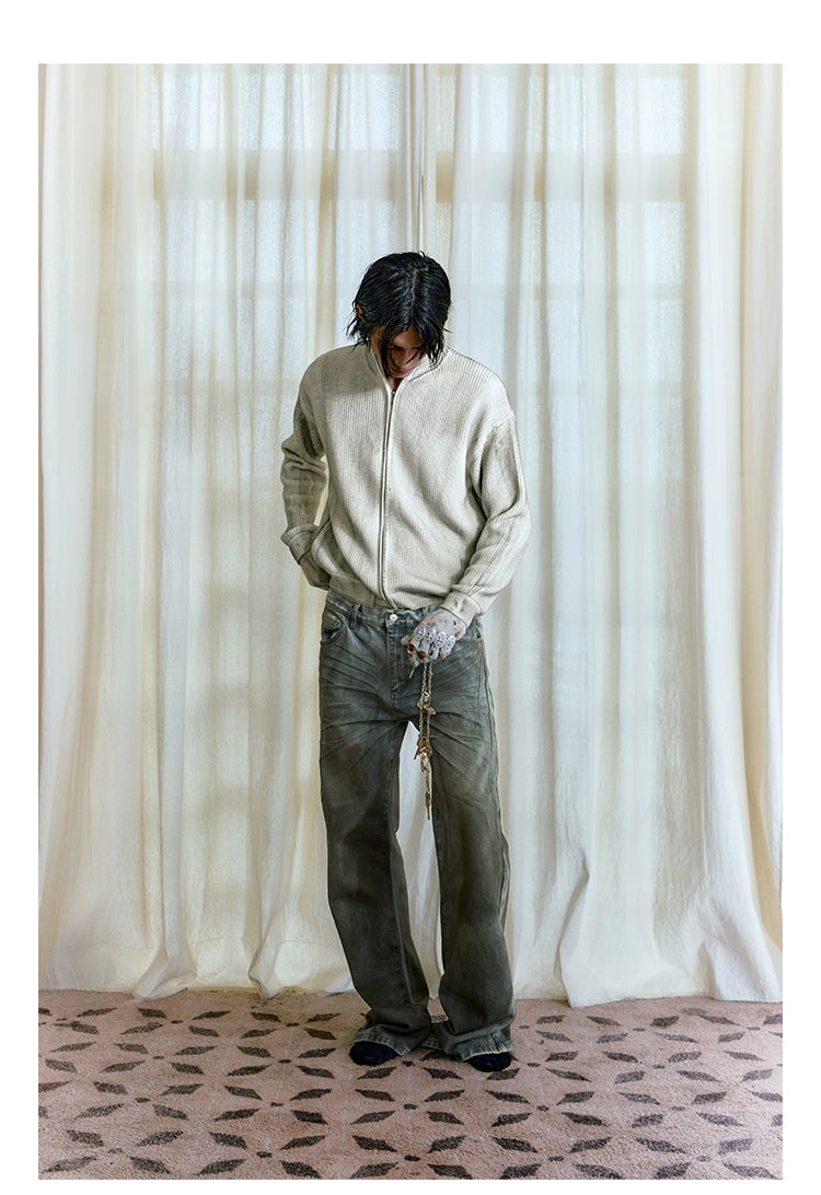 Heavy Oil Stained Jeans