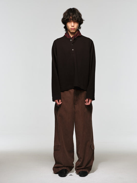 KAGAMI* multi-pocket loose cargo pants