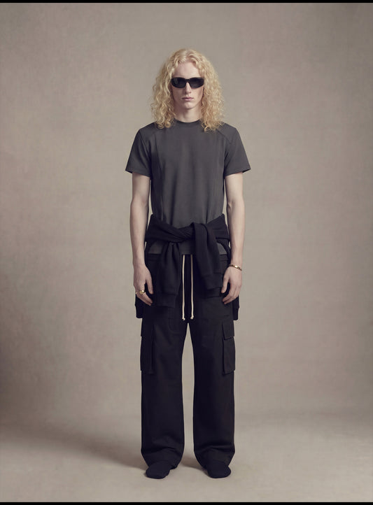 Patchwork short-sleeve T-shirt