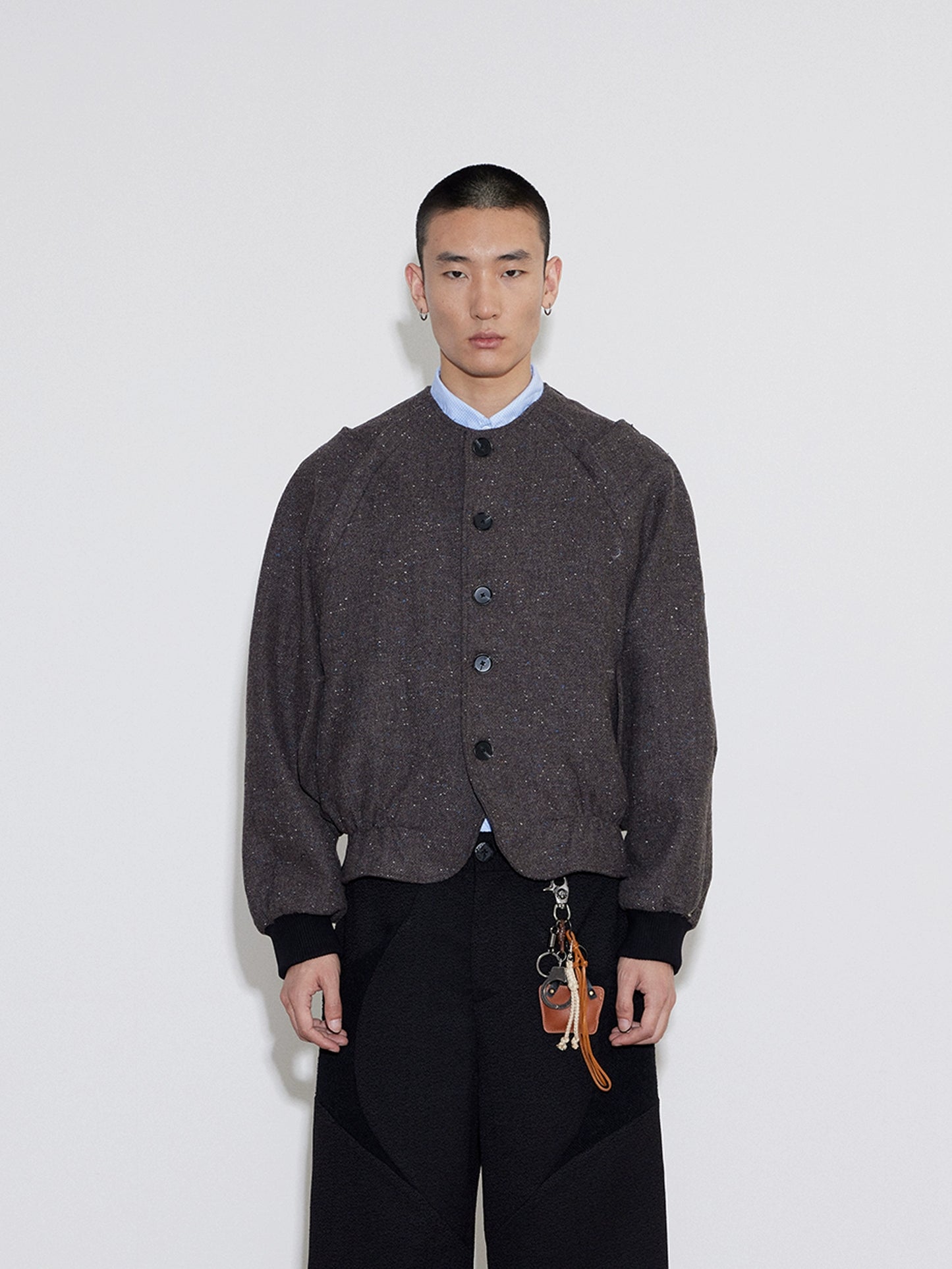Wool Two-Piece Disassembled Vest Jacket