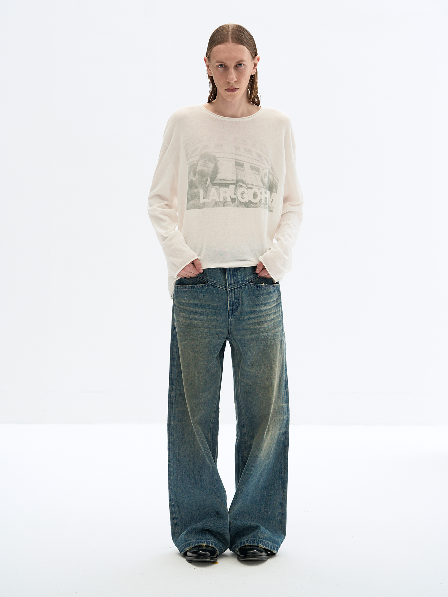 Washed loose Jeans