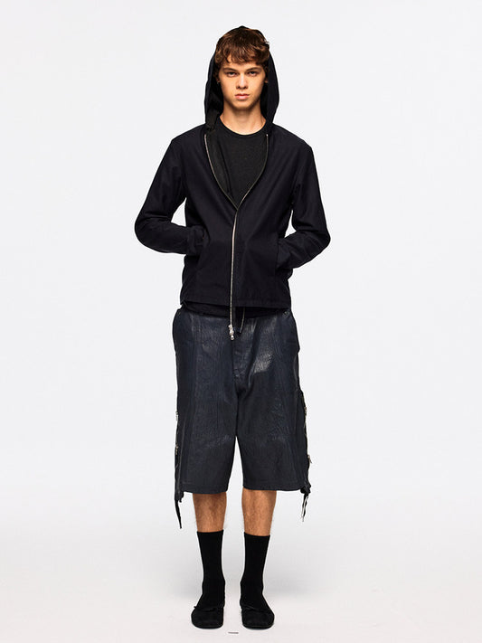 "Gideon" Waxed Capri Pants