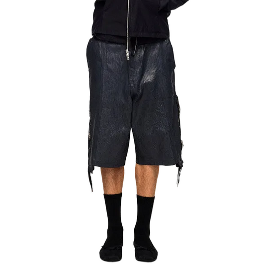 "Gideon" Waxed Capri Pants