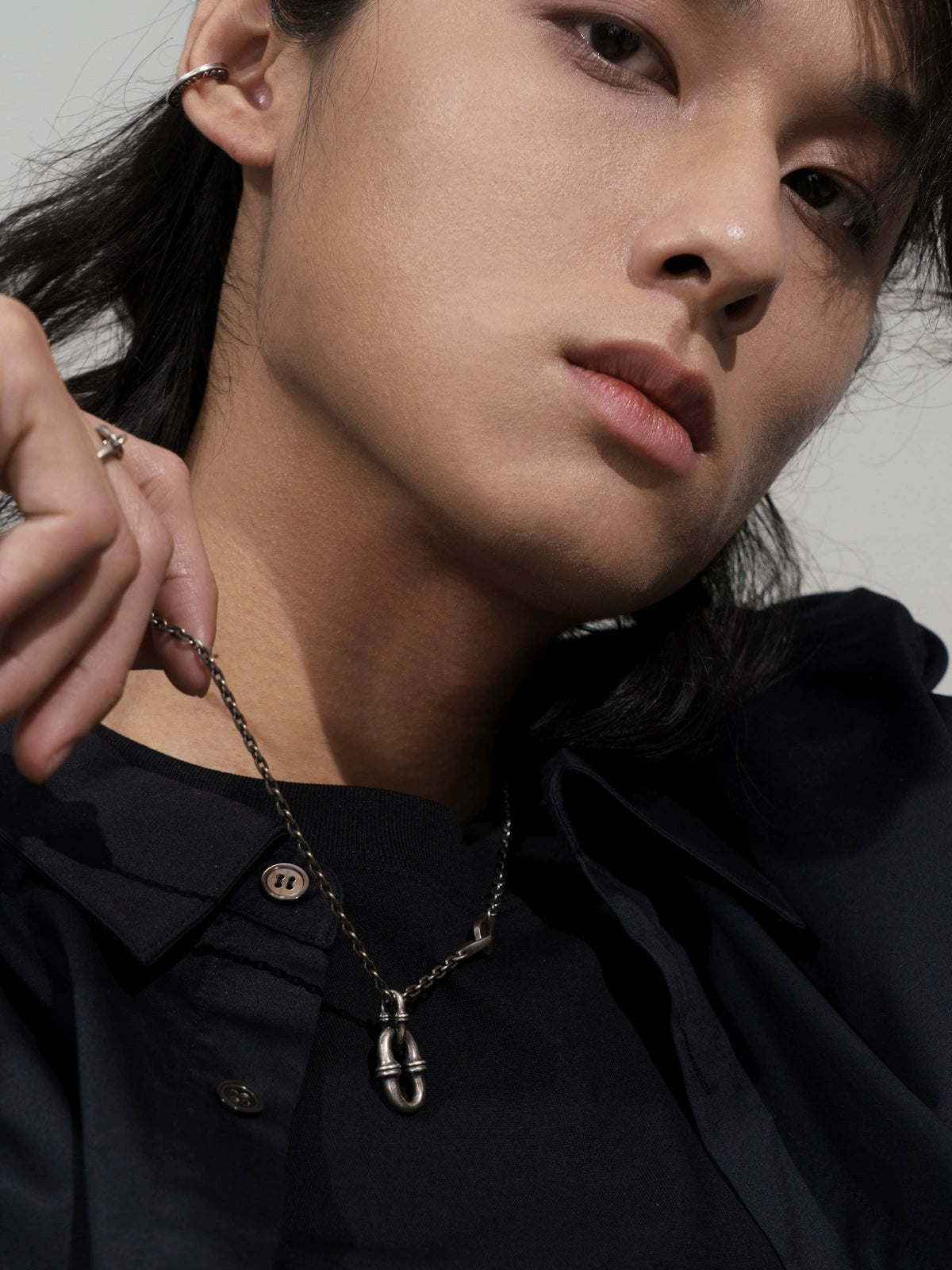 Bamboo ring pendant