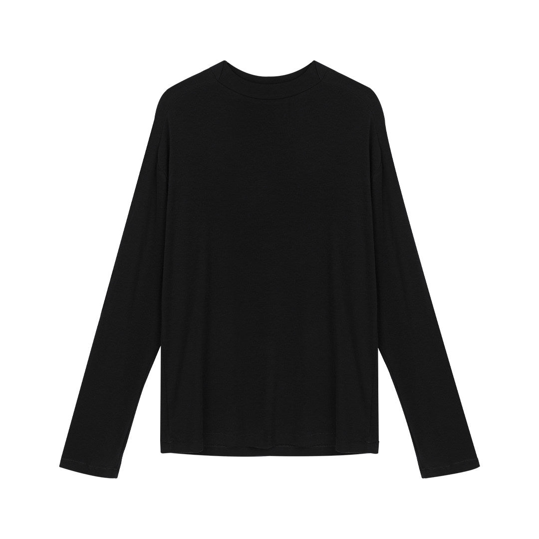 Straight Neck long-sleeved T-shirt