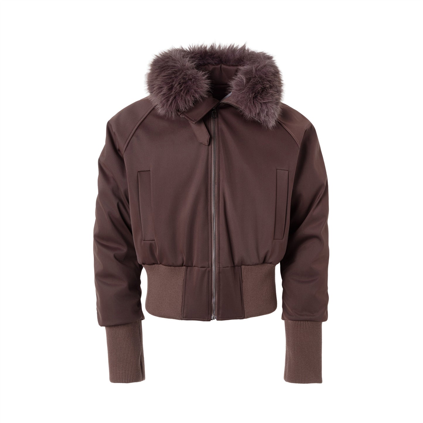 Cropped duck down jacket