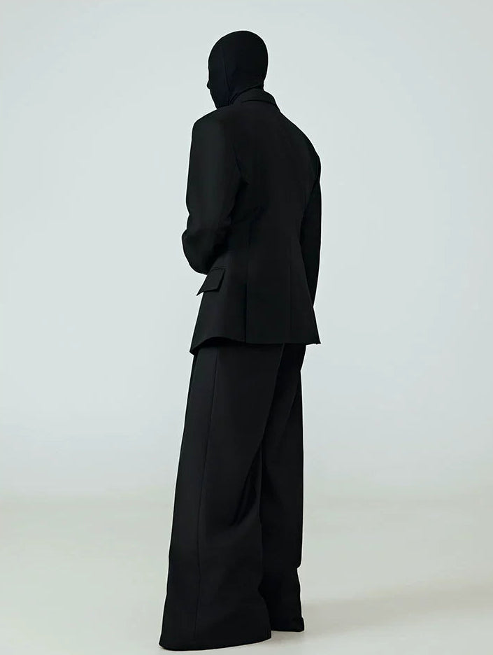 Waist Suit Drape Jacket