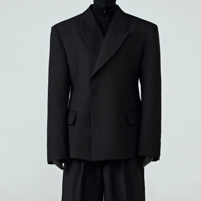 Waist Suit Drape Jacket