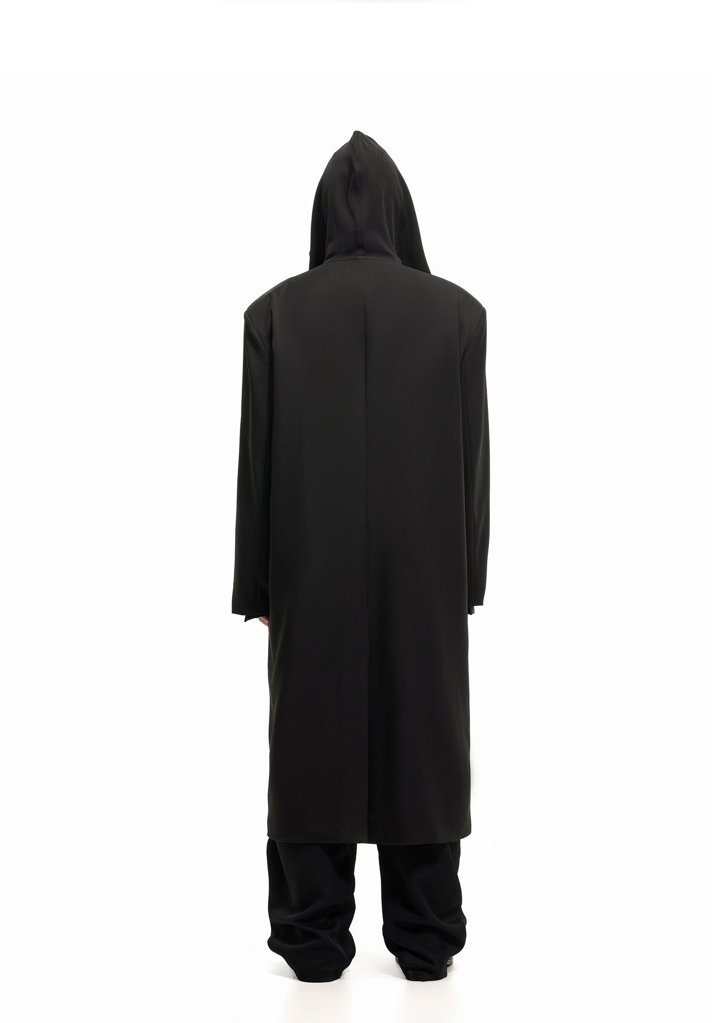 Thin Buckle Loose Hooded Trench Coat