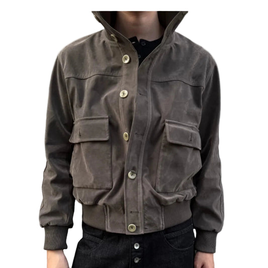 Double Pocket Button-Up Jacket