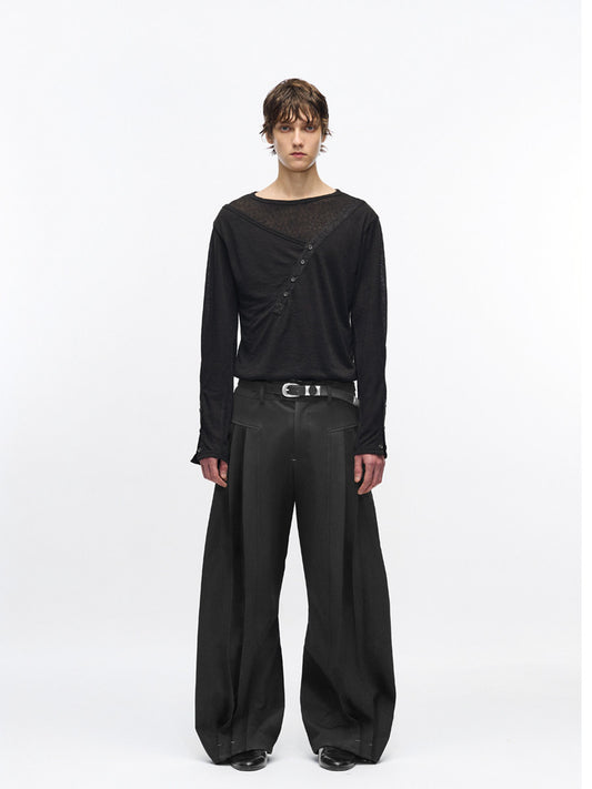 "Reverie" curved trousers