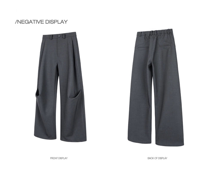 3D Draped Cut Trousers