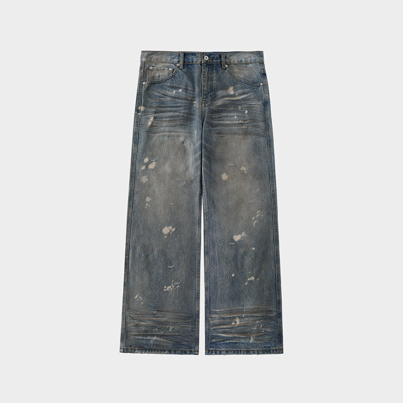 Okayama craftsmen mud-dyed jeans