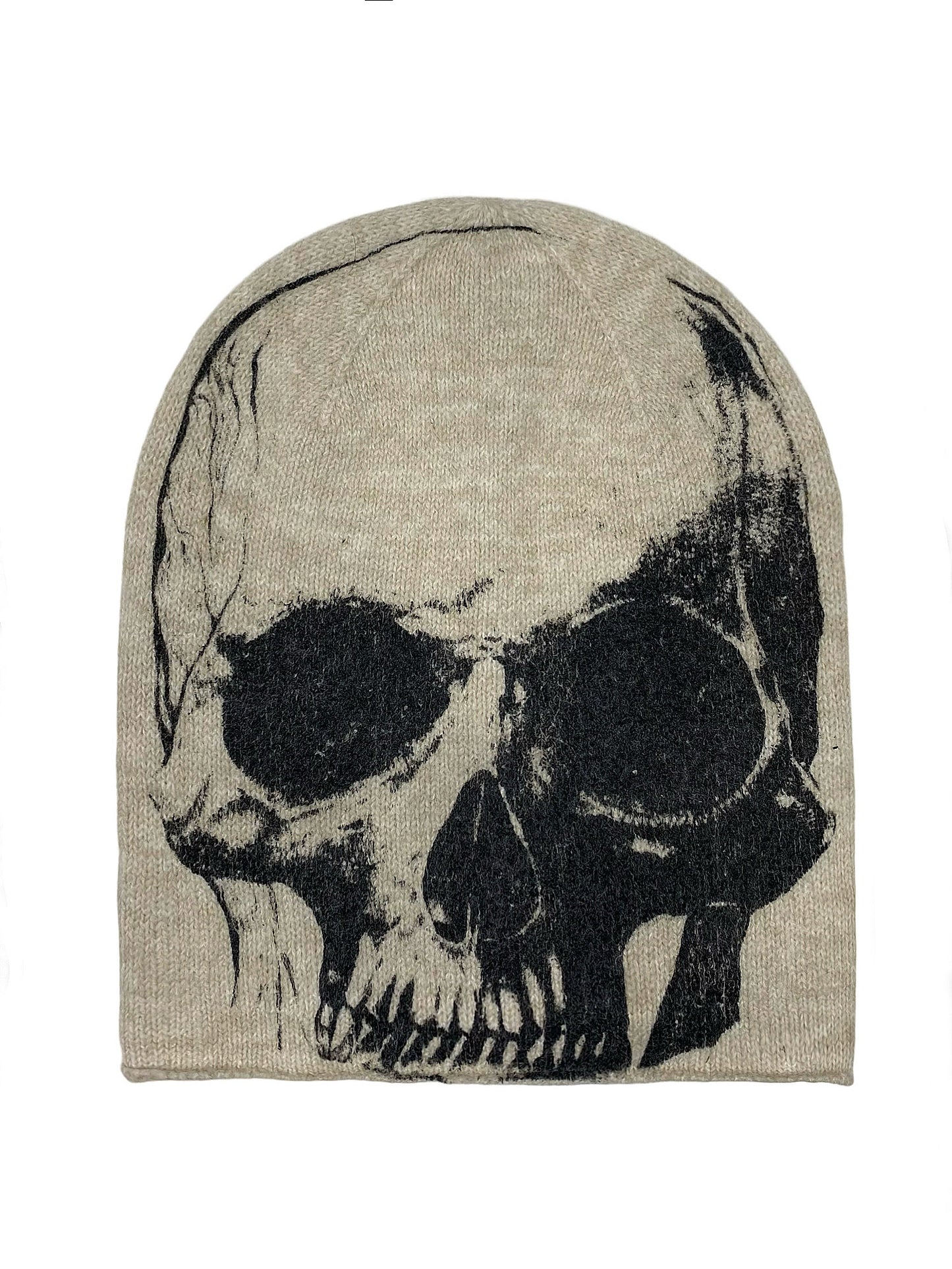 Skull Print Knit Benie