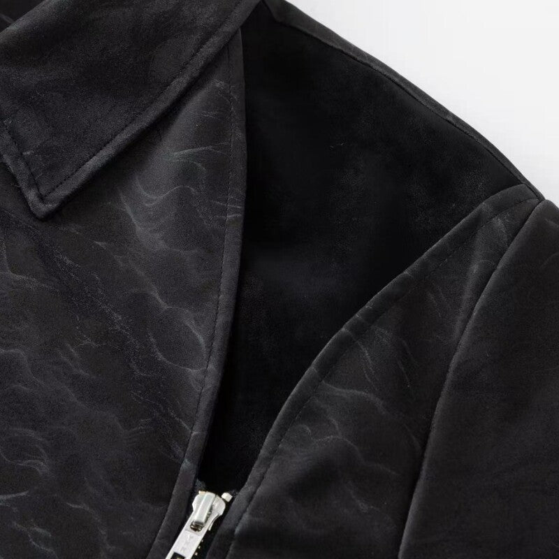 Three-Zip Patchwork Jacket "White Mist" Special Edition