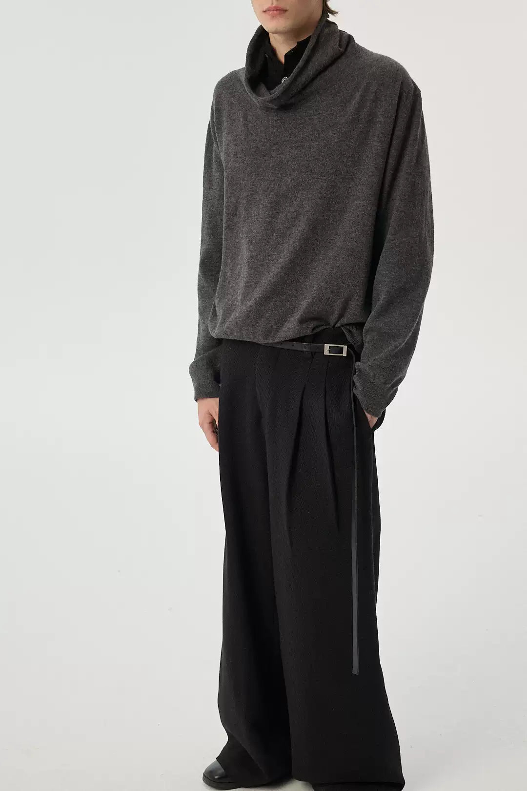 Wool Bottom Knit Sweater