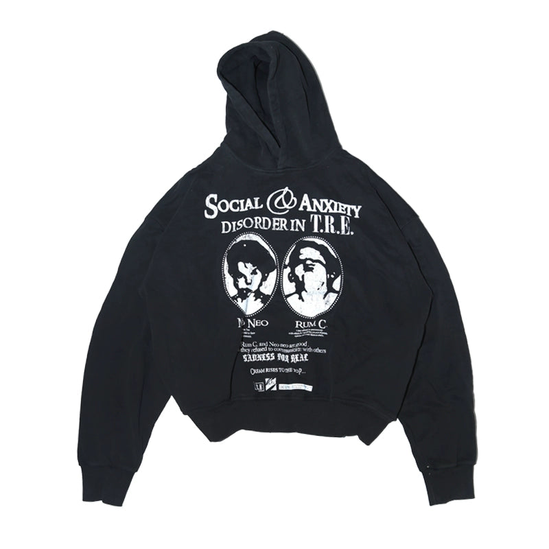 Social Fear Boy Printed Hoodie