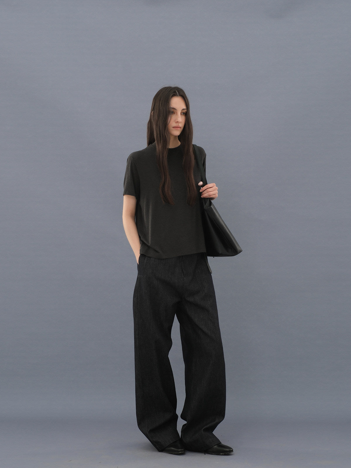 Straight cow trousers