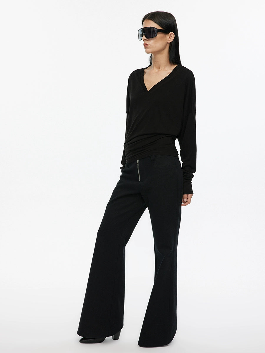 Stacked silk blend T-shirt