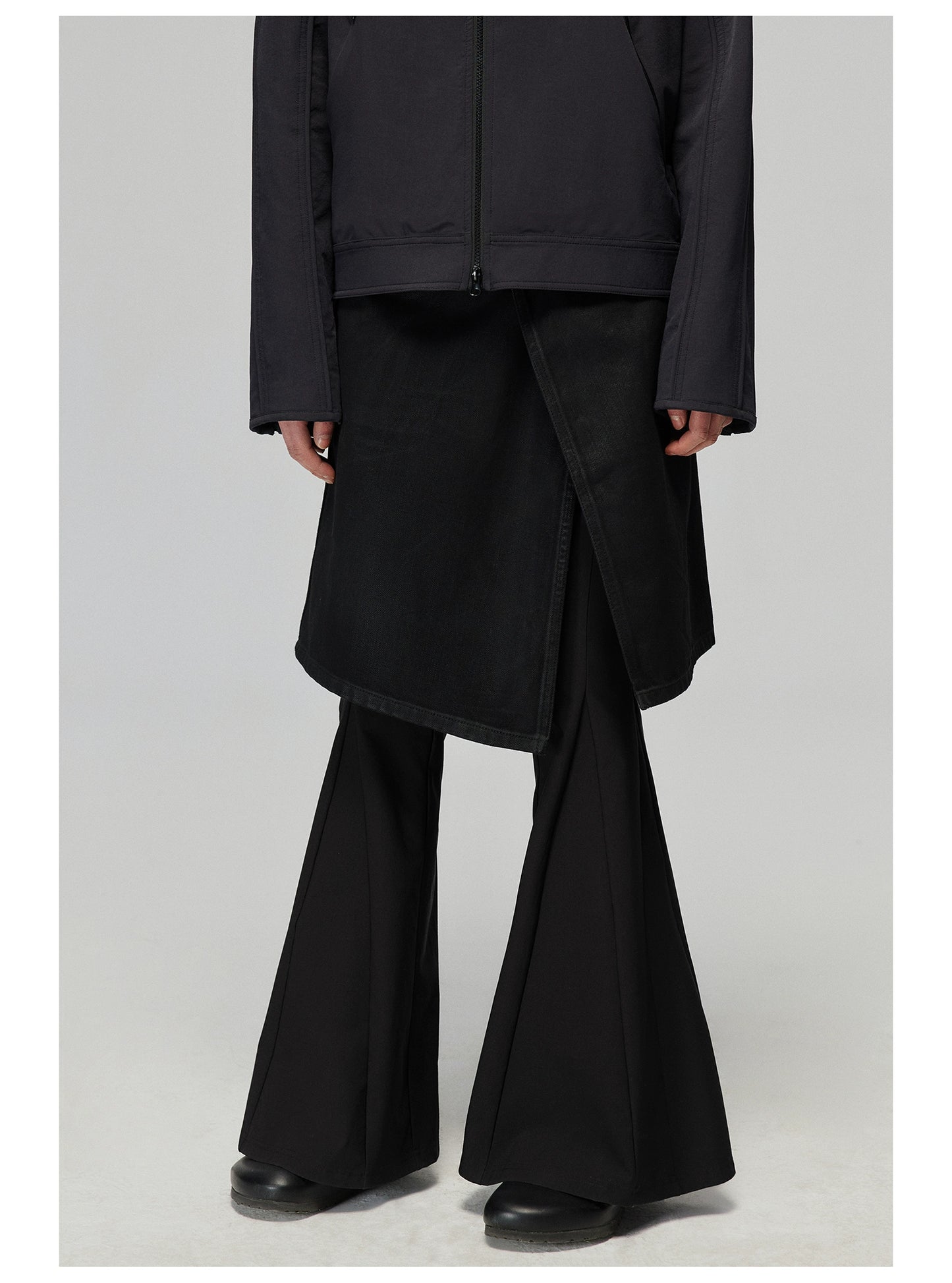 Vintage Black Denim Skirt