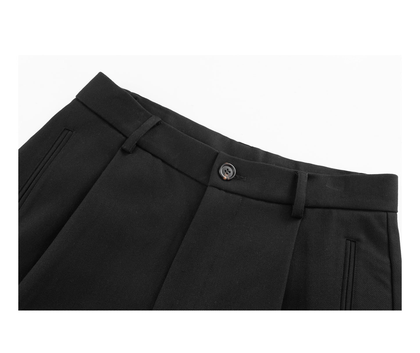 Pleated Drape Wool Trouser