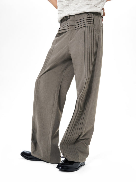 'Traccia' High-Waisted Trousers