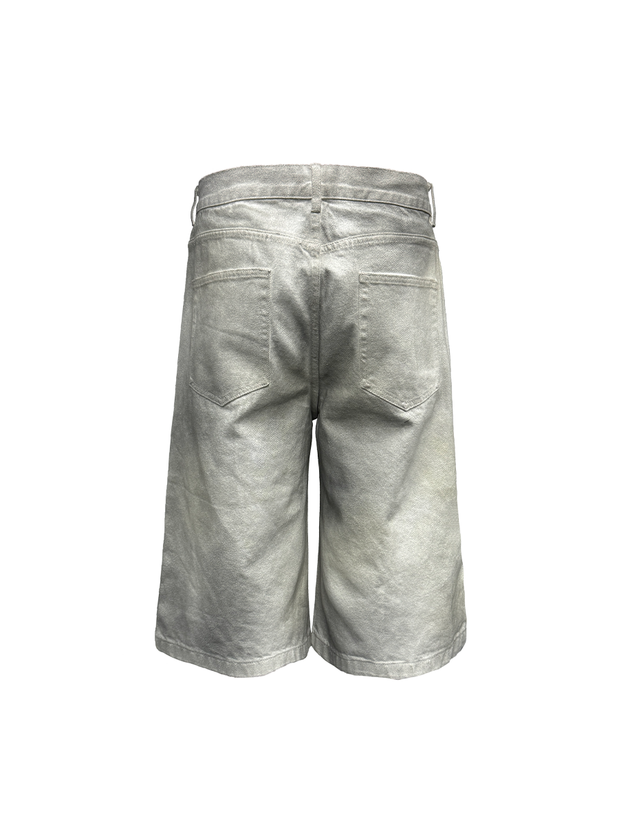 Dirty White Calf Jorts