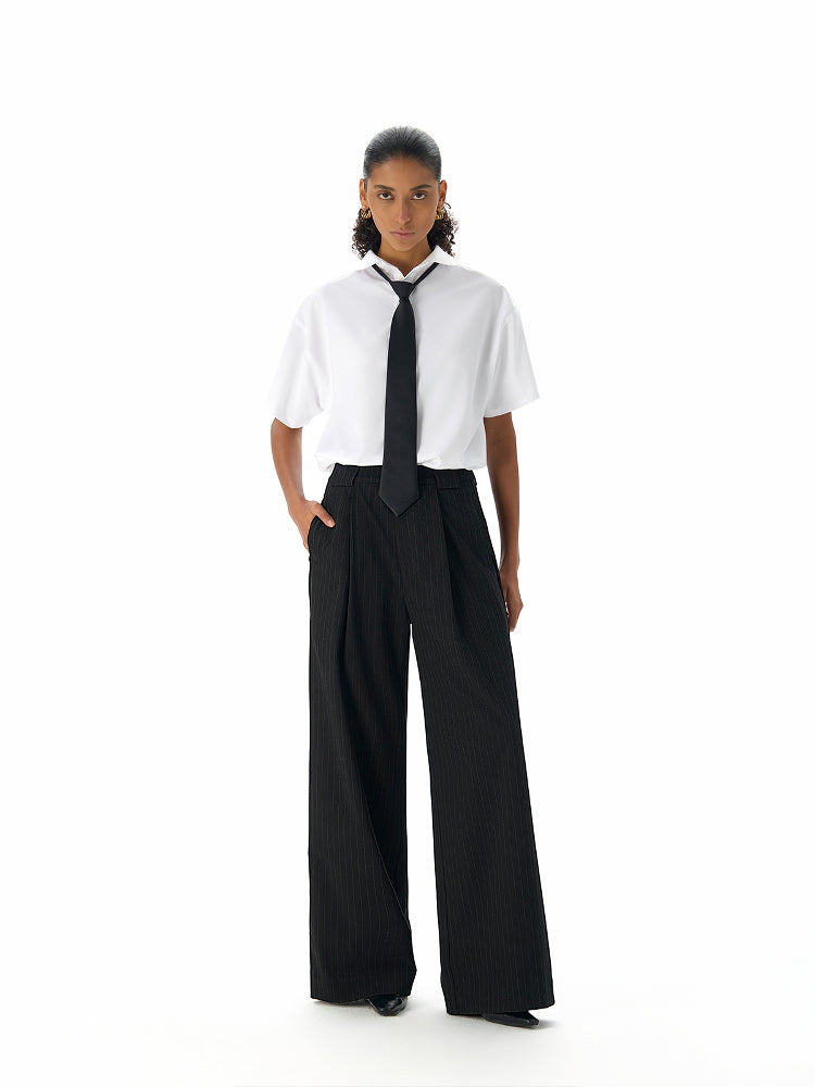 Smoking Stripe Side Line Trousers