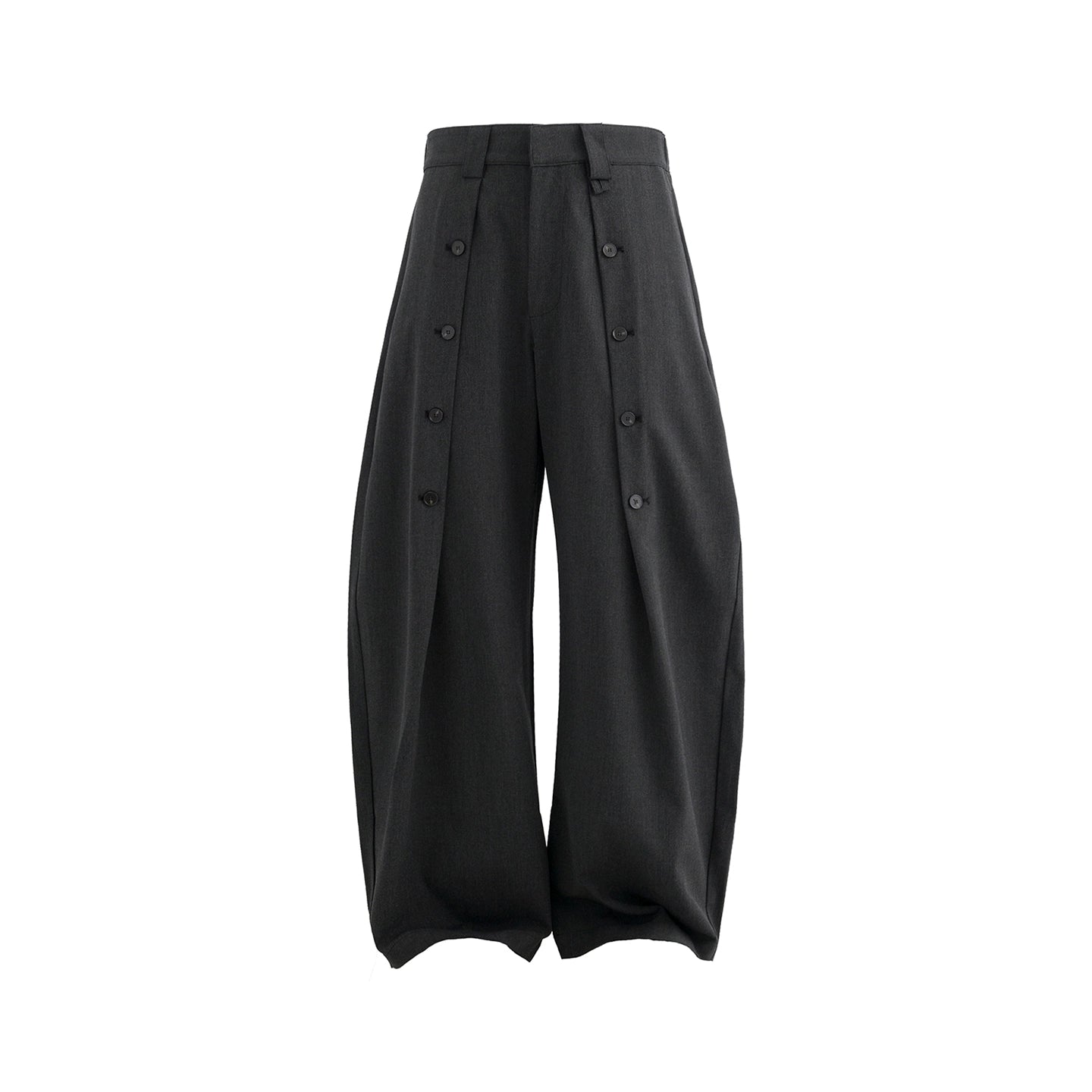 Wide Leg Button Suit Pants
