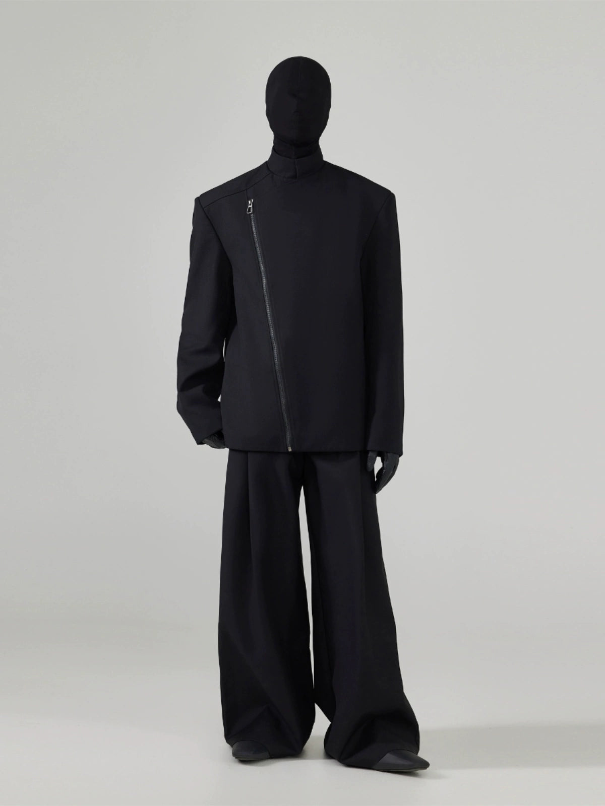 Villain Black Loose Suit Jacket