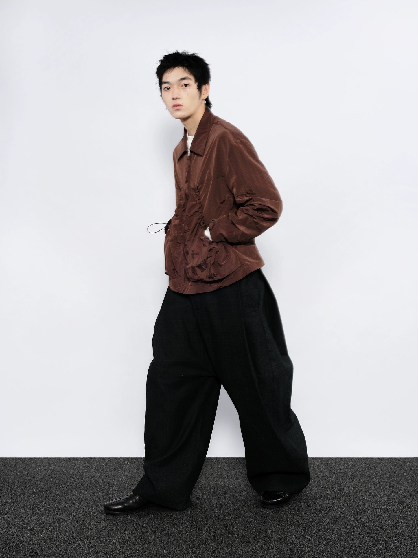 Nylon Lapel Jacket