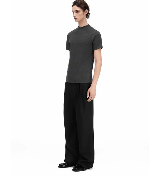 Jump neck knit T-shirt