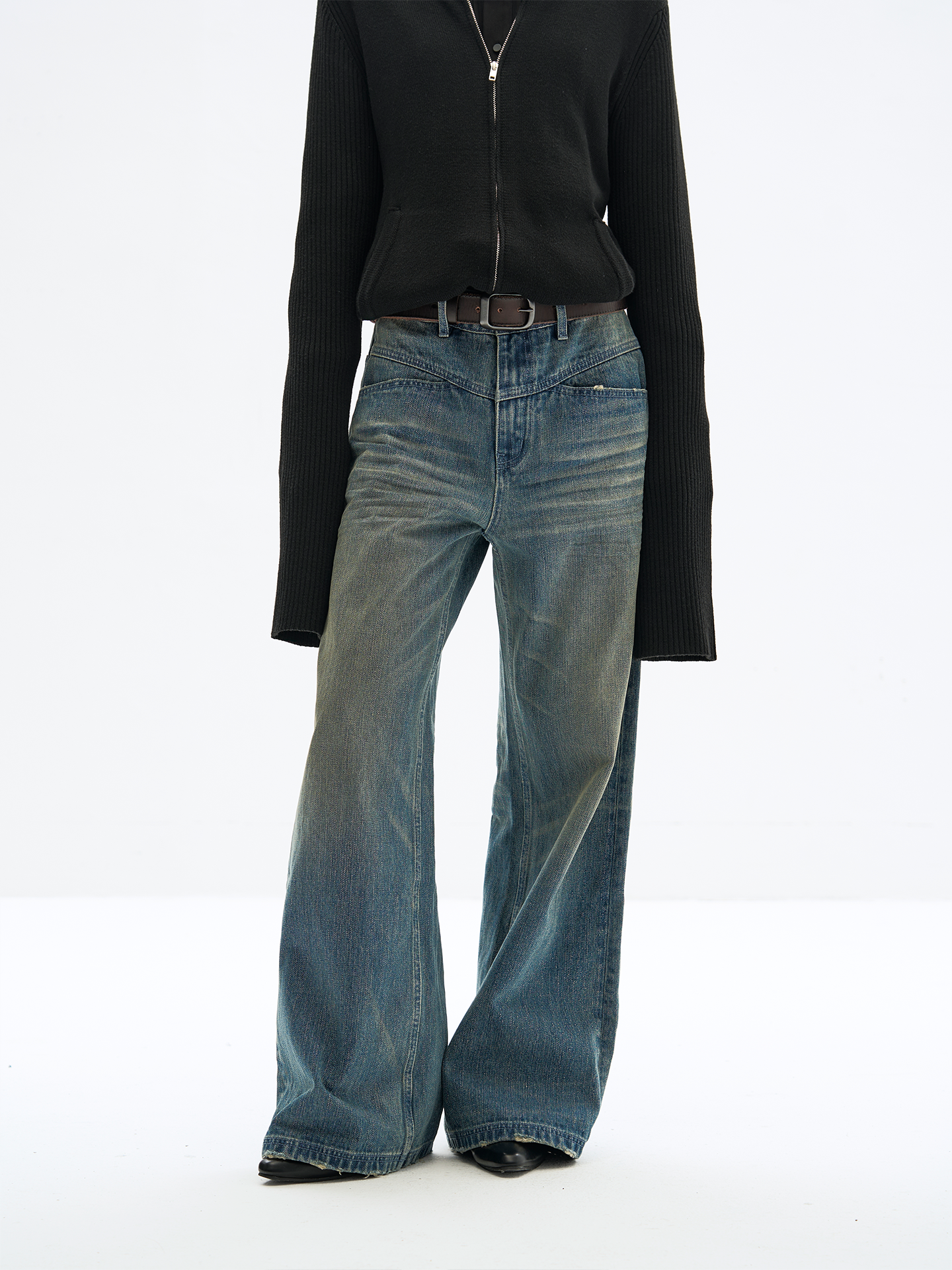 Washed loose Jeans