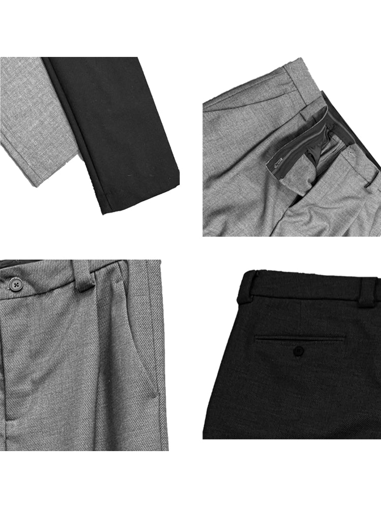 Draped Bootcut Suit Trouser