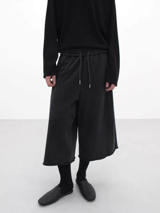 Rolled Edge Sweat Shorts