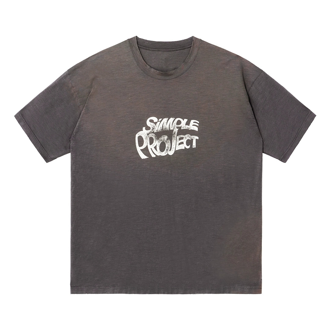 Spray Dye Distressed Short Sleeve T-Shirt
