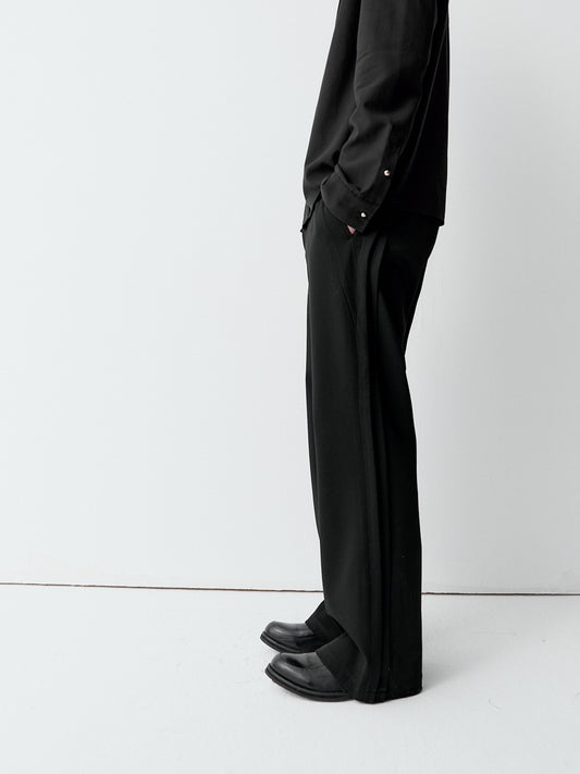 Curved multi-layer boot trousers