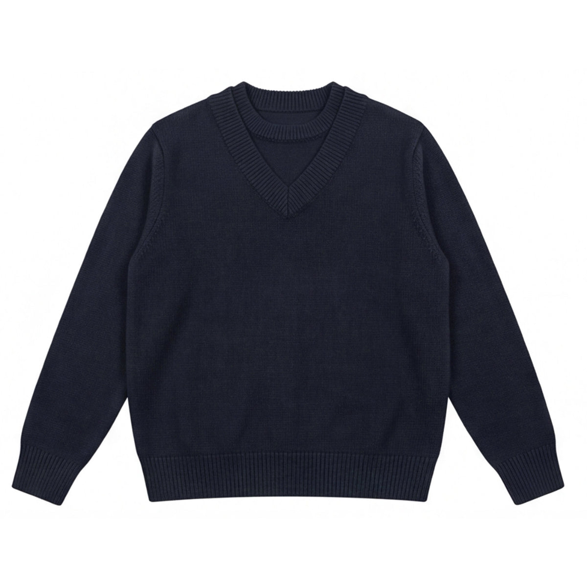 Double-layer slimfit knit