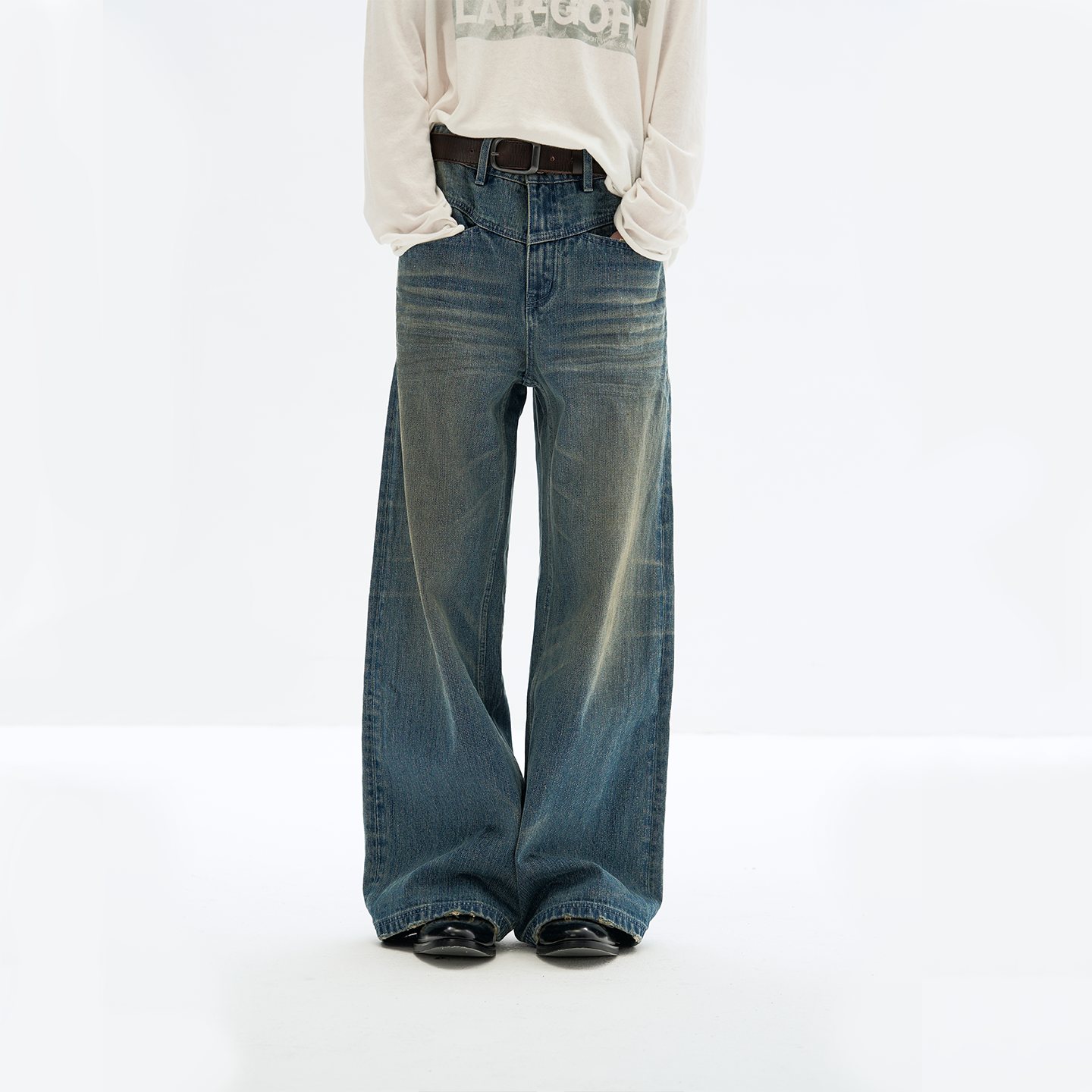 Washed loose Jeans